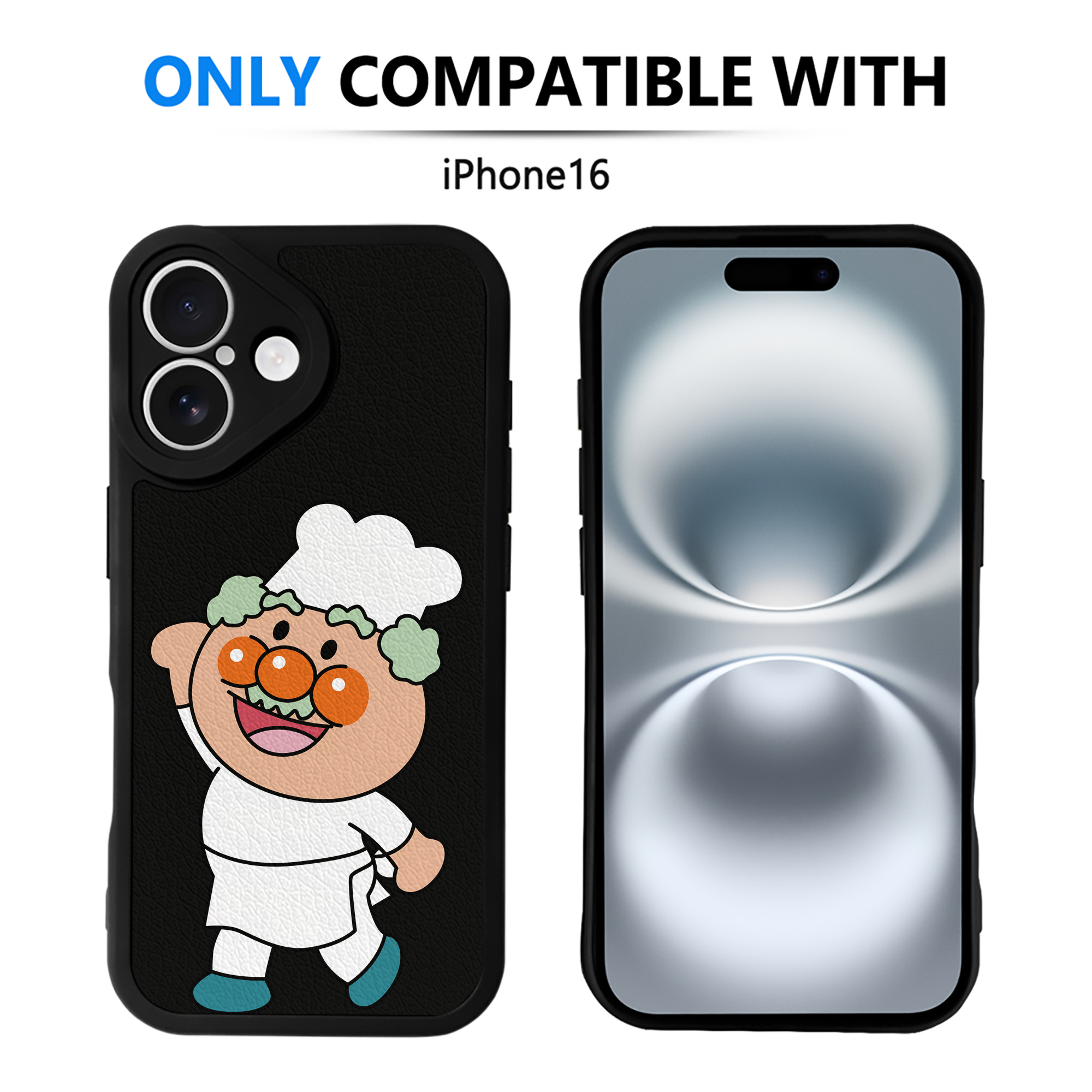 （画像用） アンパンマン Anpanman 【iPhone 16シリーズ対応】シリコンスマホケース（レザー調） 材質：シリコン